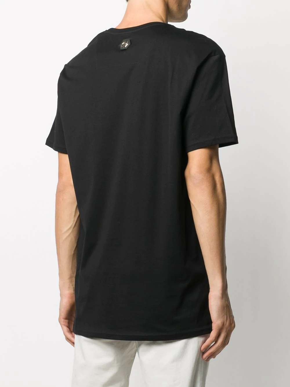 round neck logo-embossed T-shirt - 4