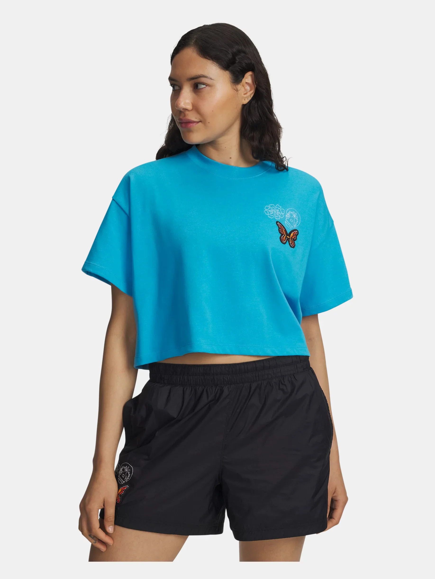 UA Icon Boxy Crop Day Of The Dead Heavyweight - 1