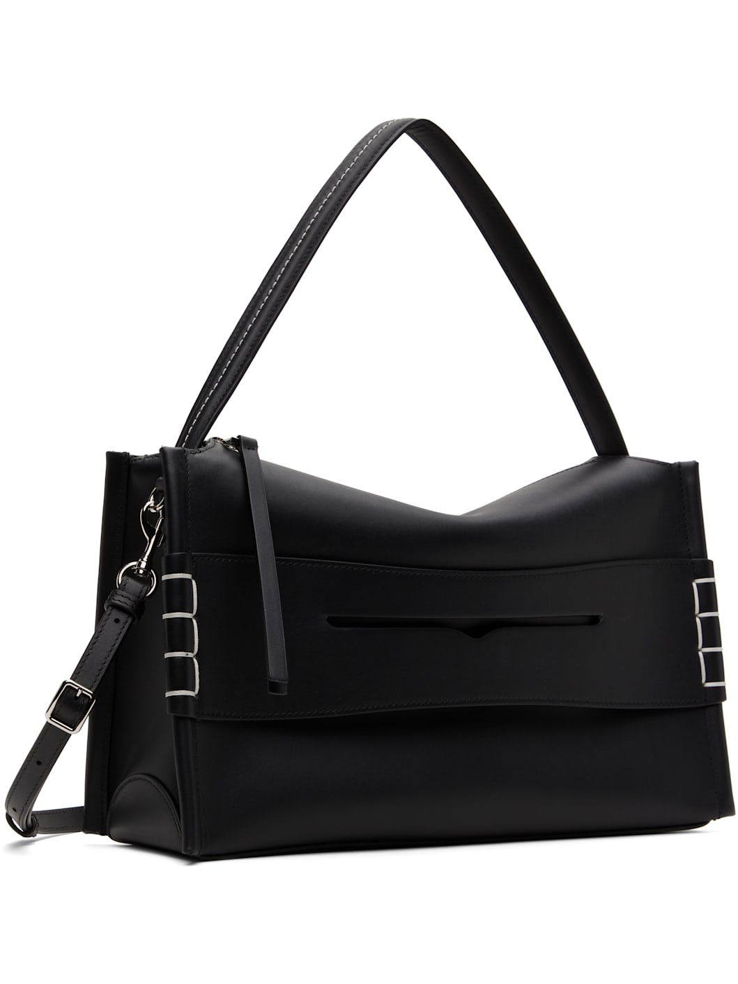 Black Medium Loafer Bag - 2