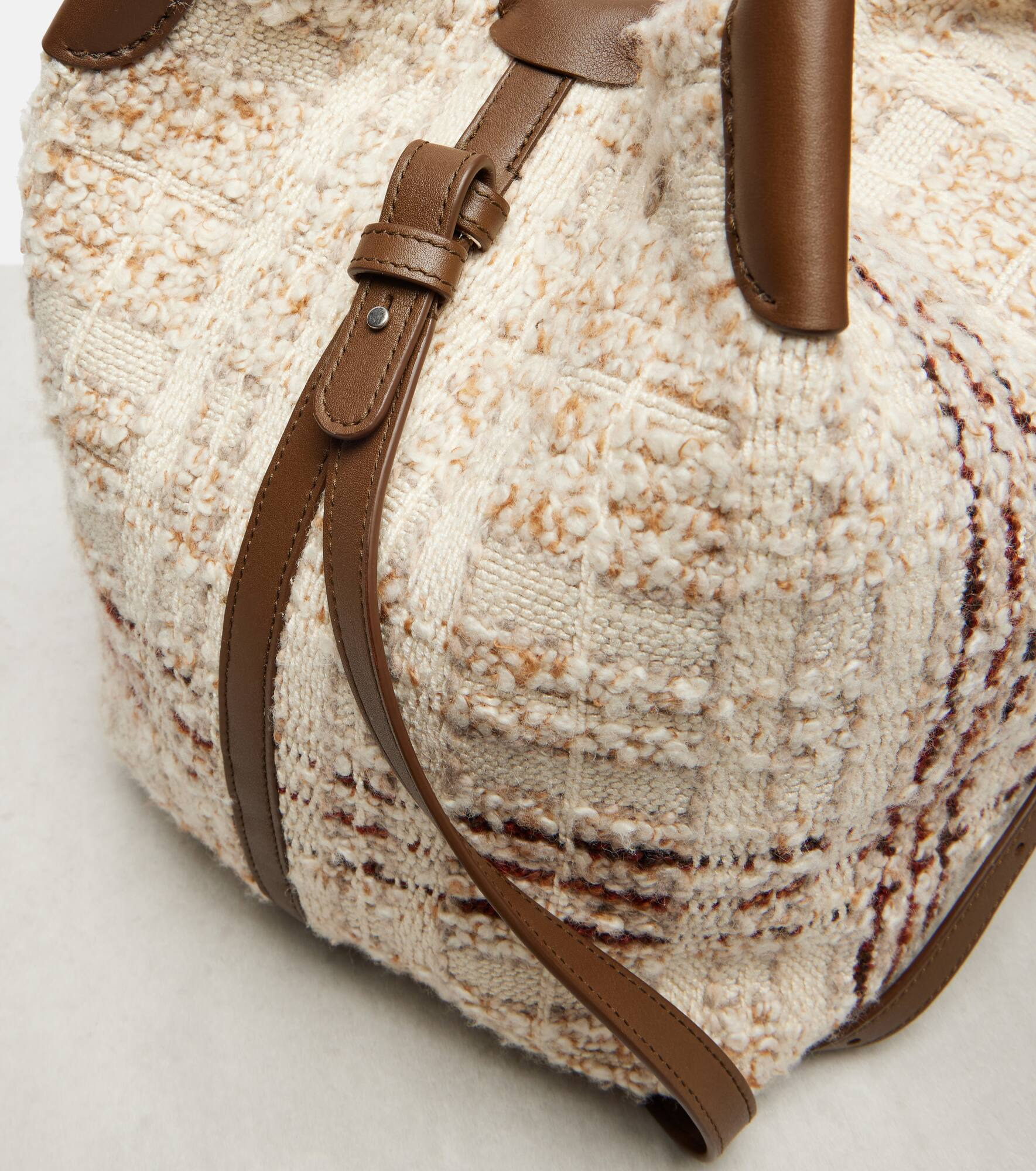 Bale Large leather-trimmed tote bag - 6