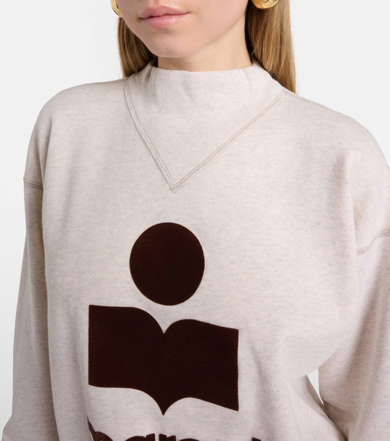 Moby logo cotton-blend sweatshirt 4