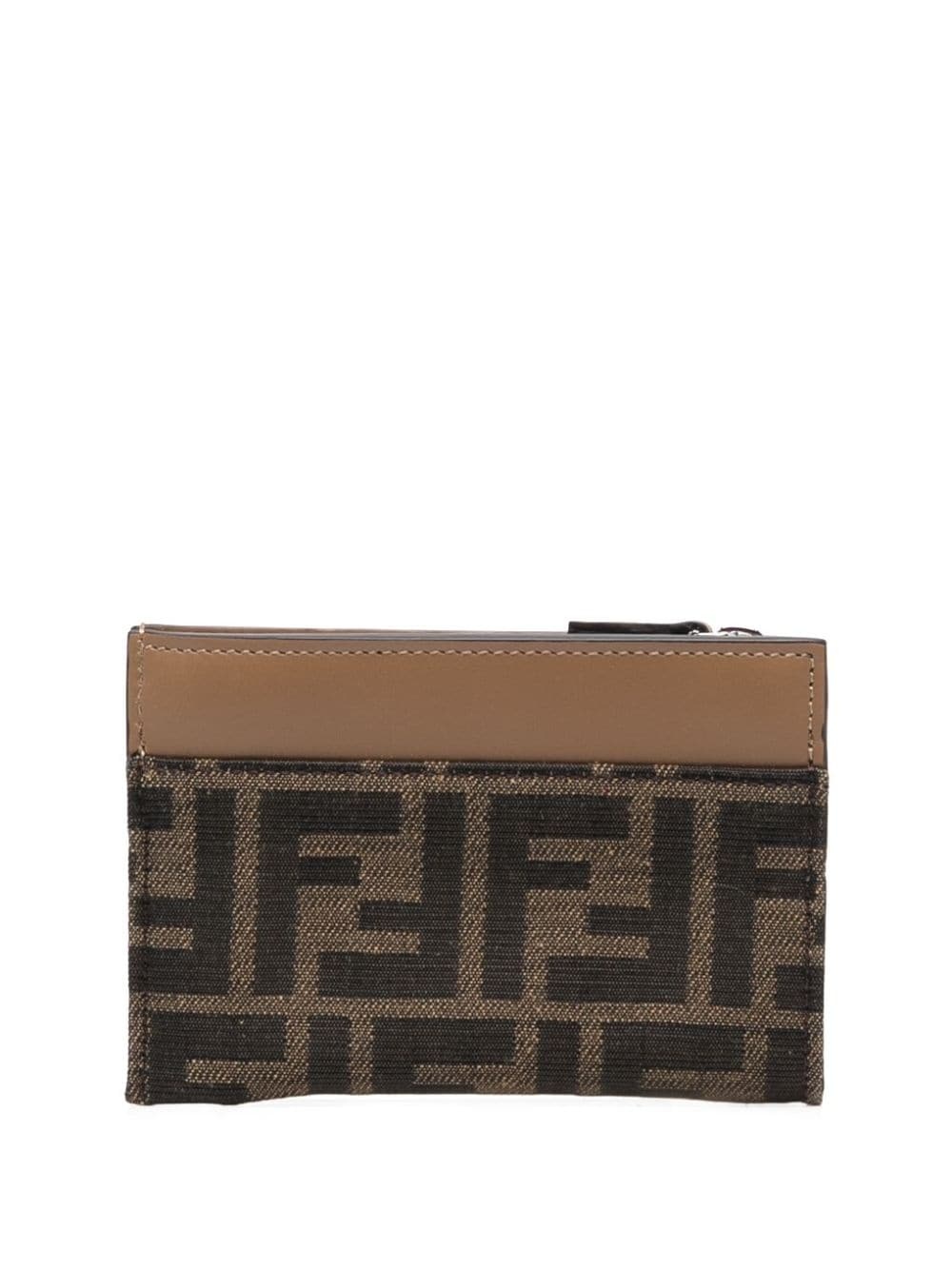 monogram-print leather cardholder - 2