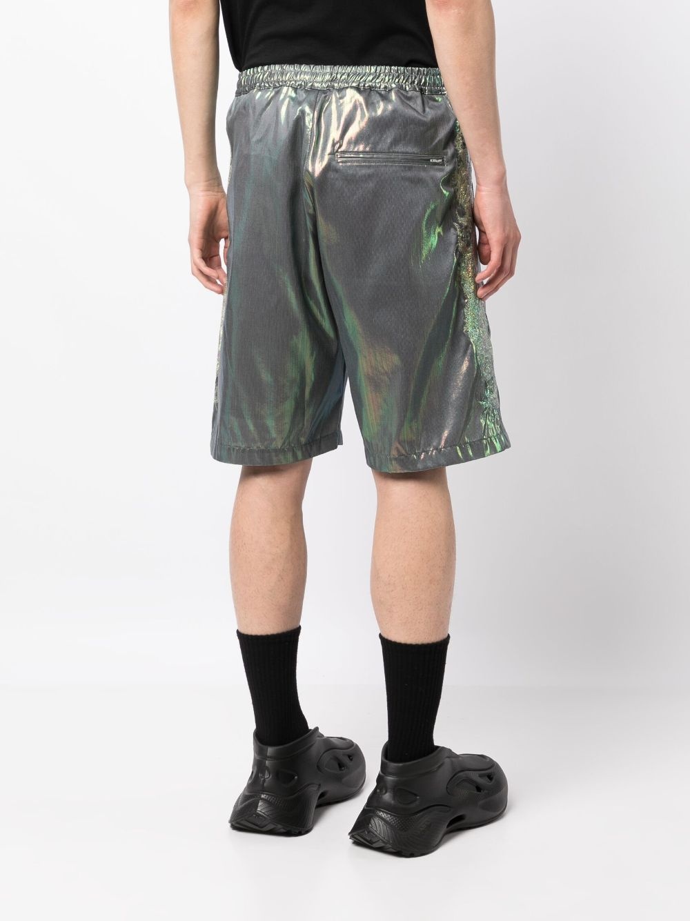 Hologram lamé bermuda shorts - 4