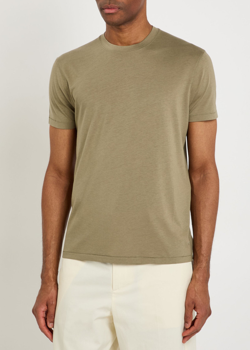 TOM FORD Tom Ford Logo-embroidered Jersey T-shirt outlook