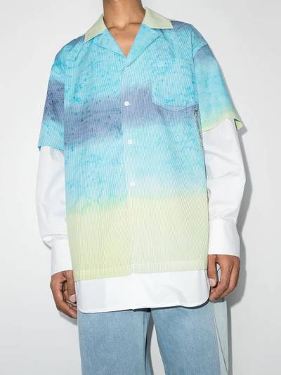 FENG CHEN WANG Ski print layered shirt outlook