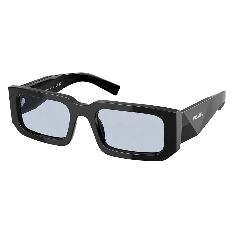 Prada Light Blue Rectangular Men's Sunglasses PR 06YS 16K10L 53 - 1