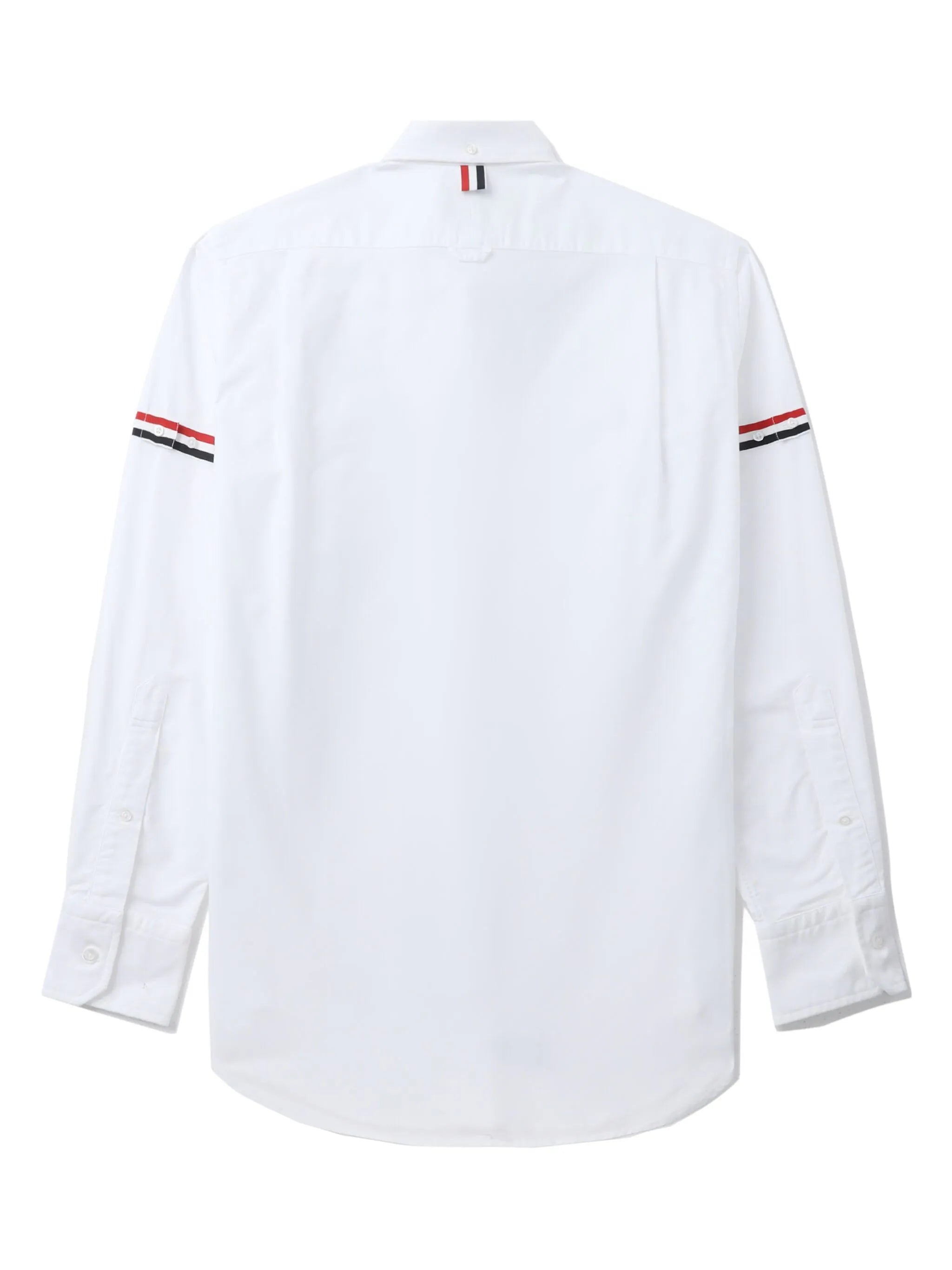 THOM BROWNE Men Classic Long Sleeve Button Down Point Shirt W/ GG Armband In Oxford - 6