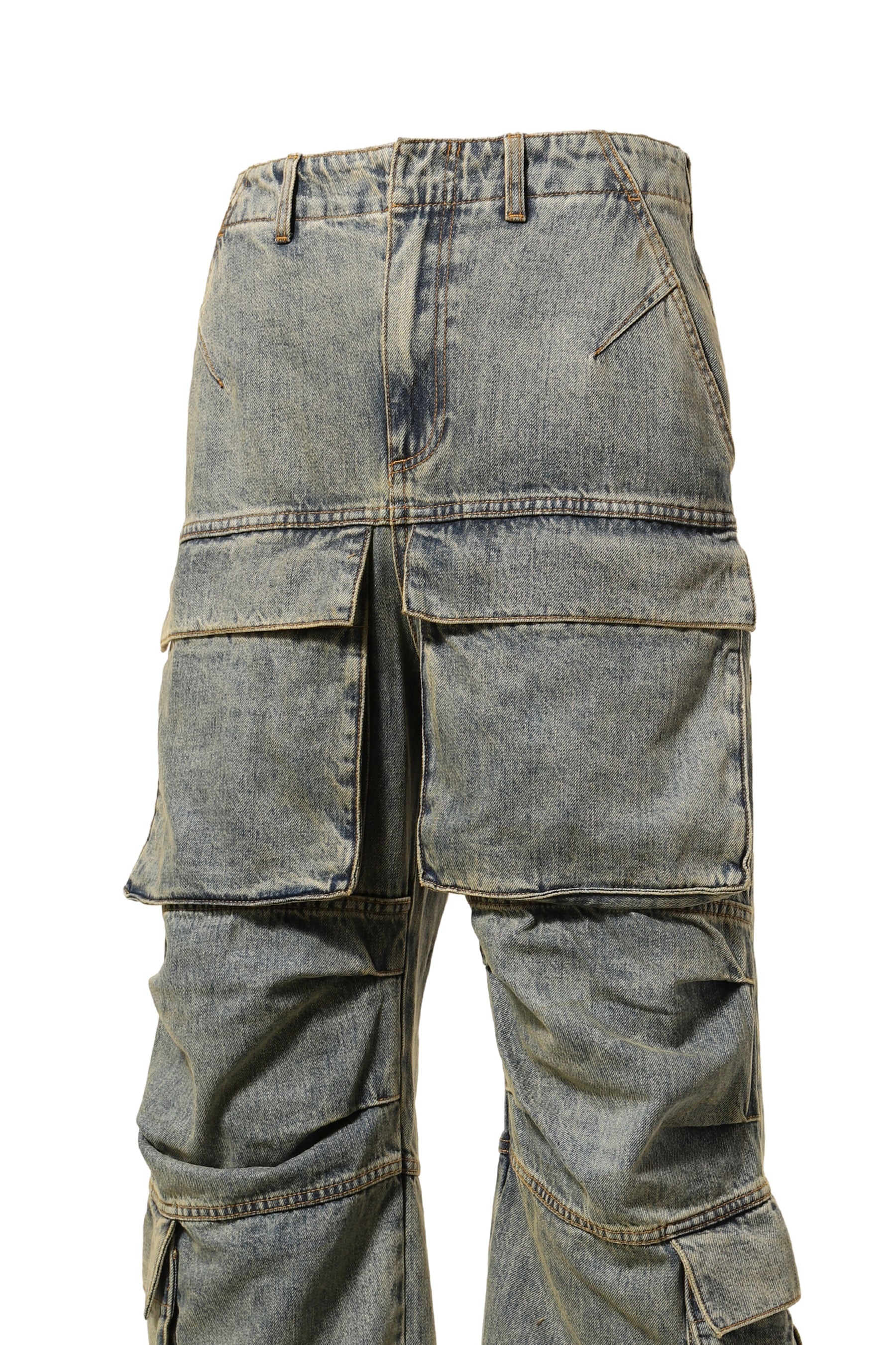 entire studios HEAVY DENIM CARGO / SURFACE WAVE
