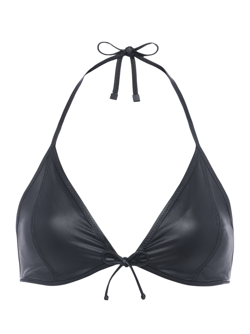 Annabelle Faux Leather Bikini Top 1