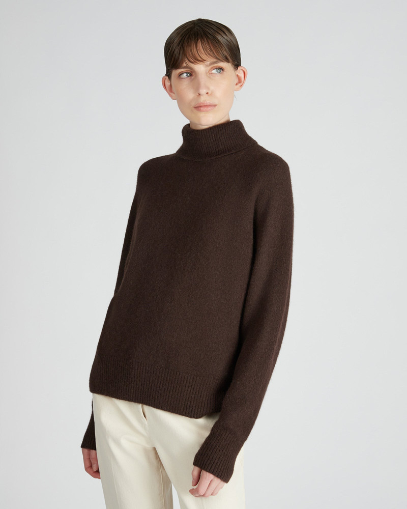 SLOWEAR Regular fit polo neck in wool and Alpaca outlook