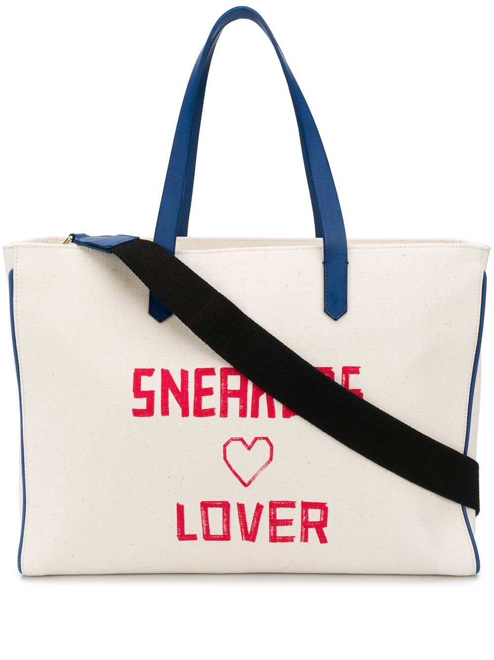 Sneakers Lover print canvas tote - 1