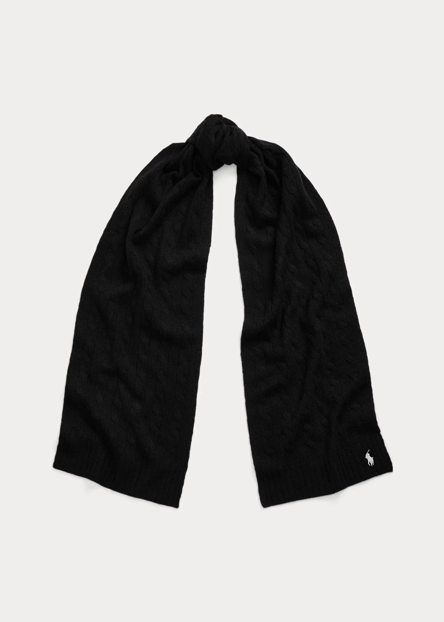 Cable-Knit Wool-Cashmere Scarf - 1