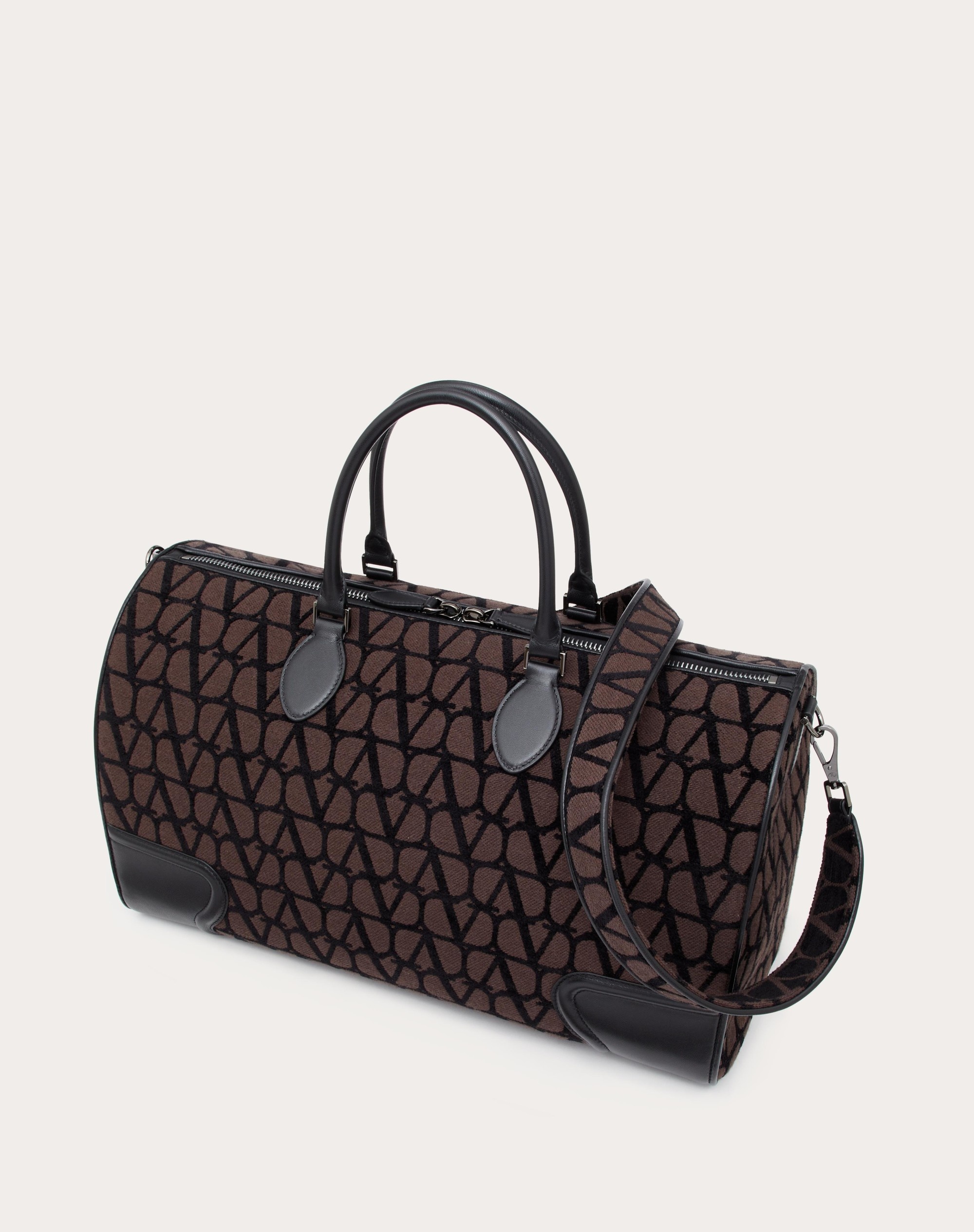 TOILE ICONOGRAPHE DUFFLE BAG WITH LEATHER DETAILING - 5