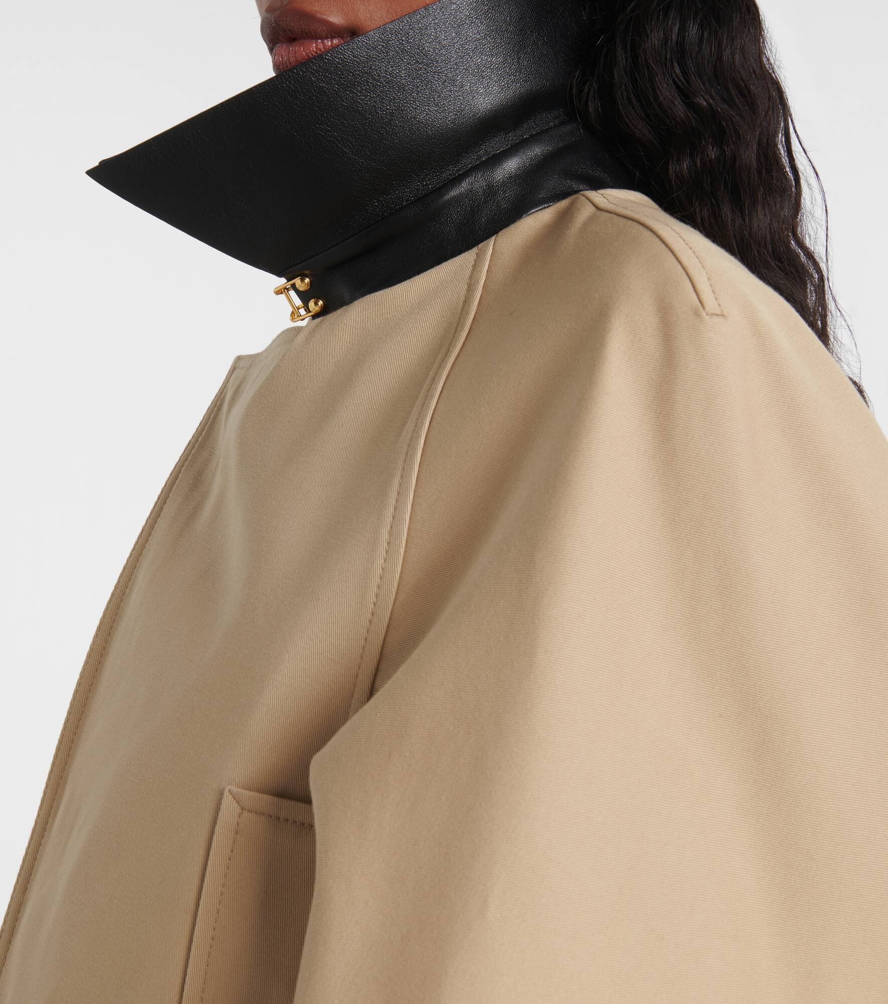Cropped cotton and wool jacket - 6