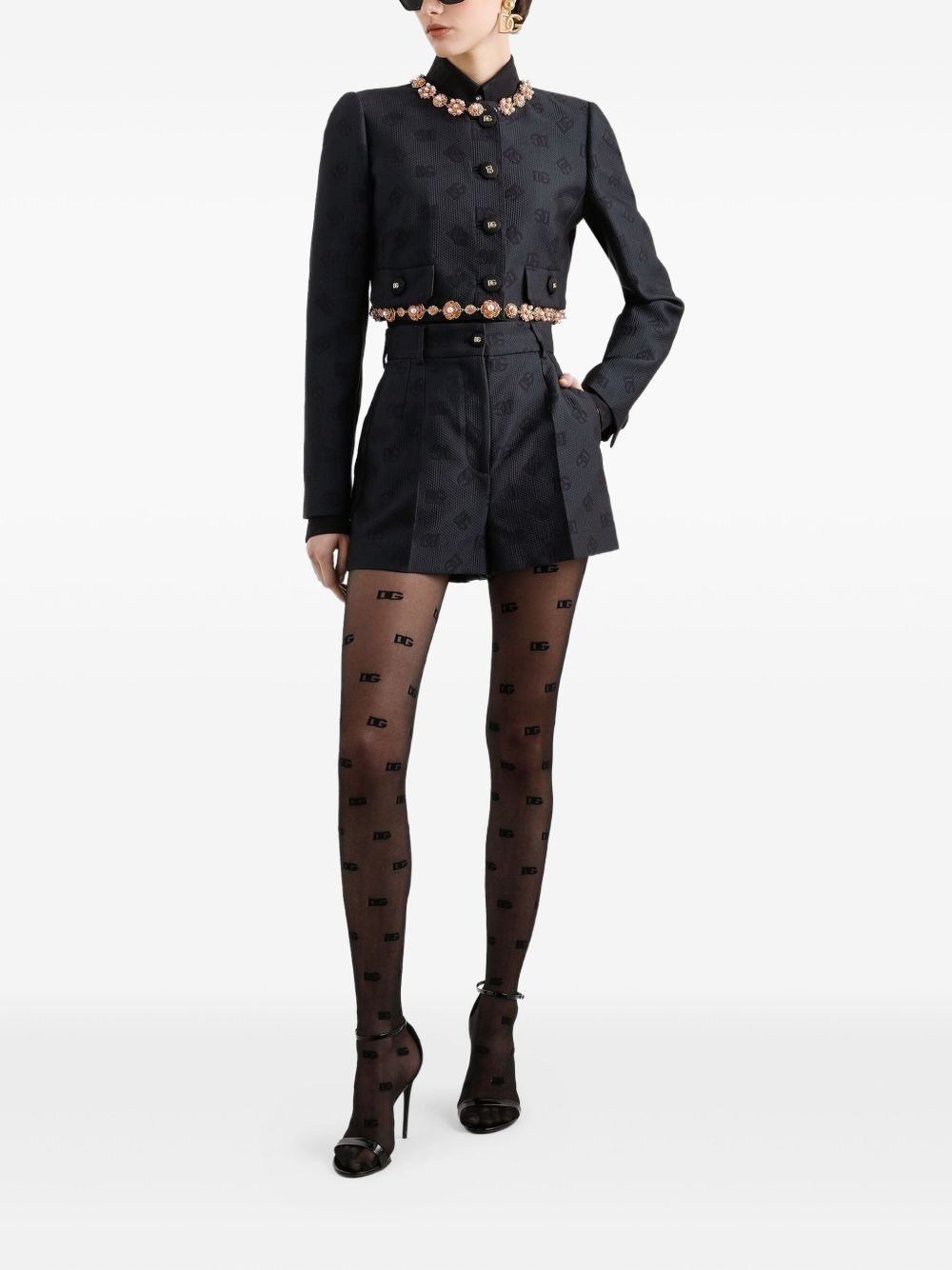 DG logo-jacquard jacket - 2