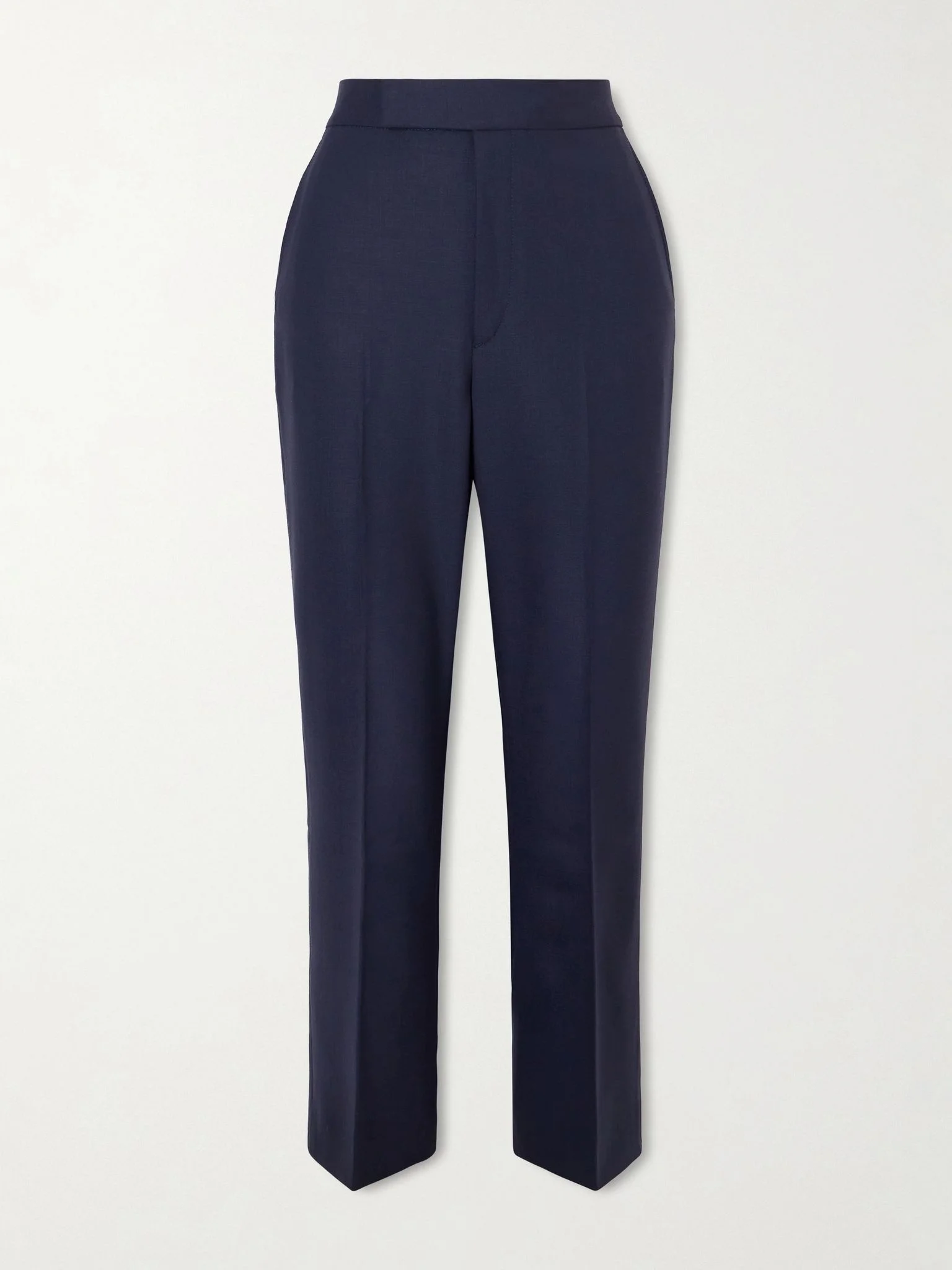 Wool-blend tapered pants Navy - 1