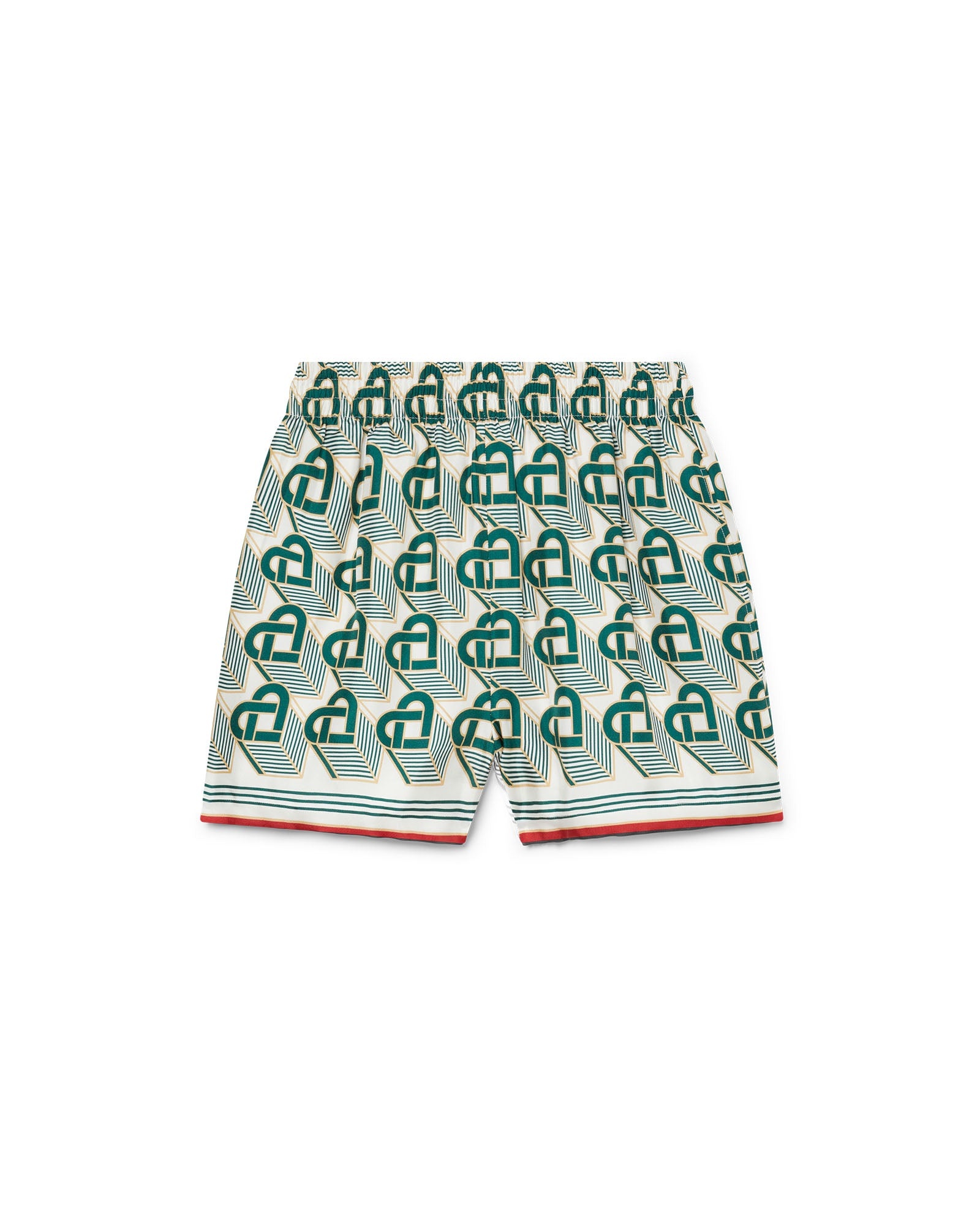 Heart Monogram Silk Shorts - 2