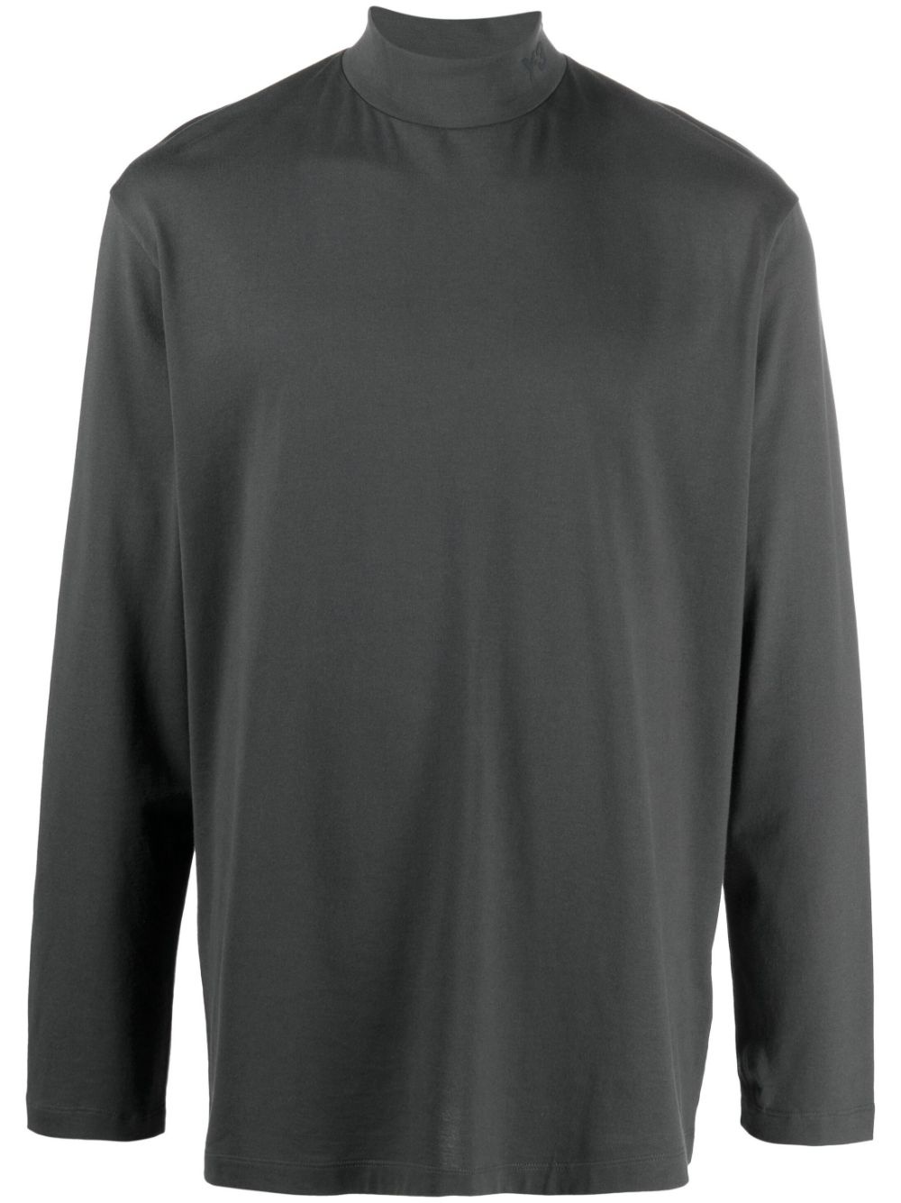 mock-neck long-sleeve T-shirt - 1