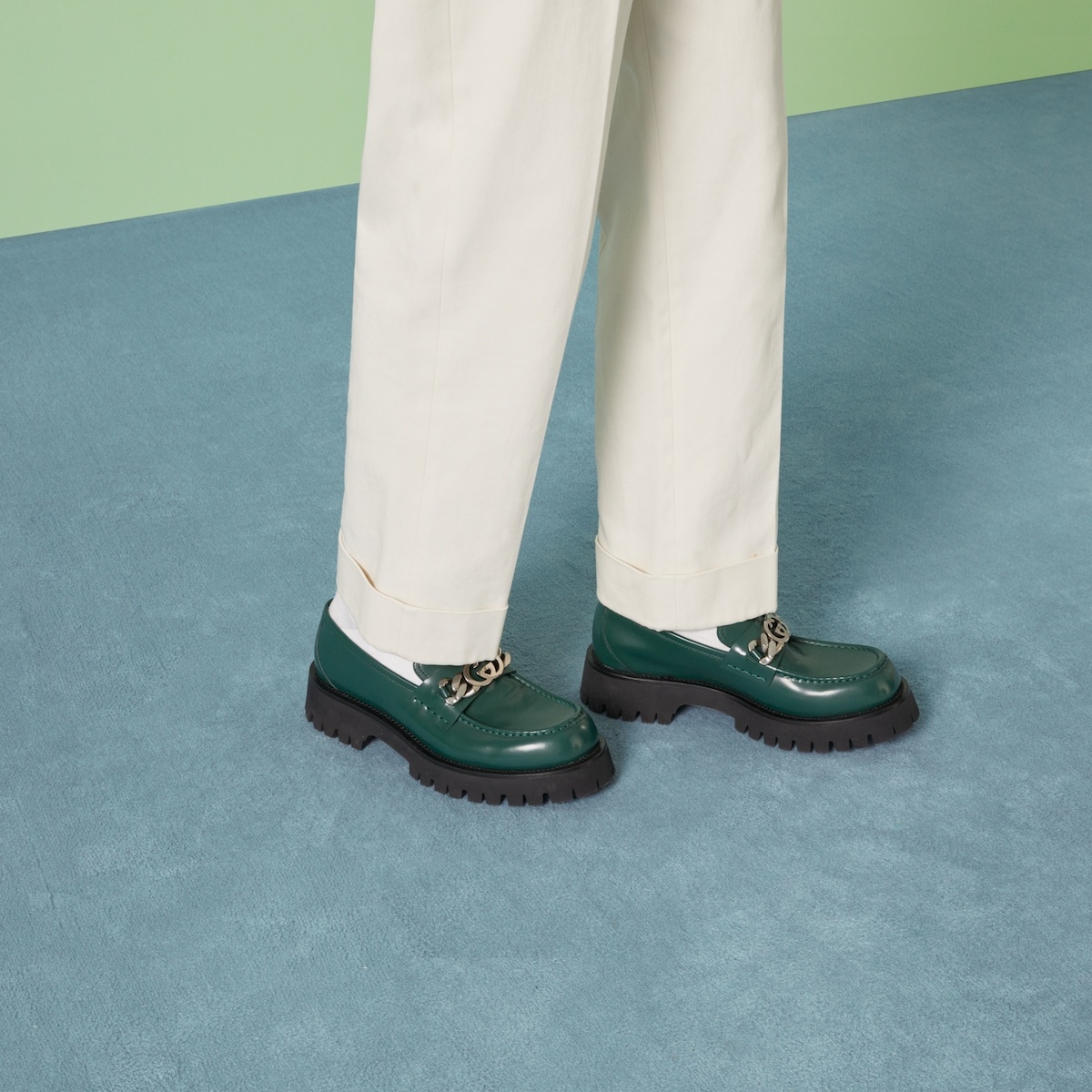 Men's loafer with Interlocking G - 3