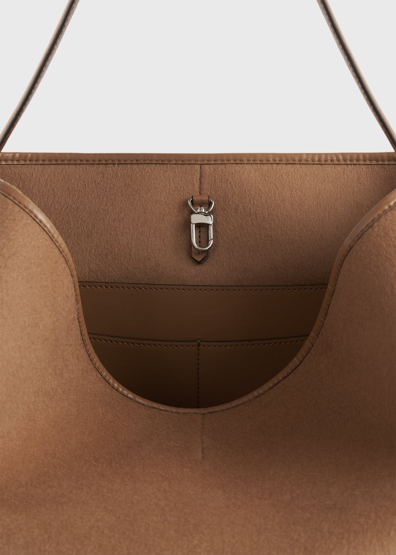 Belted doublé tote camel - 5