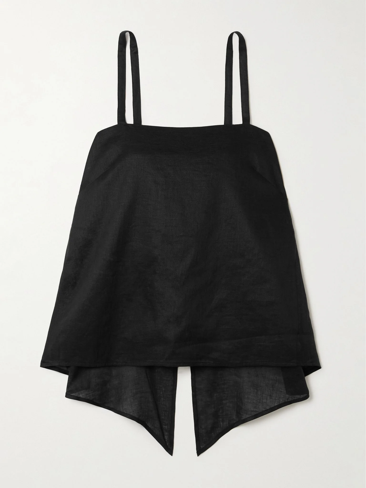 Ginny linen tank Black - 1