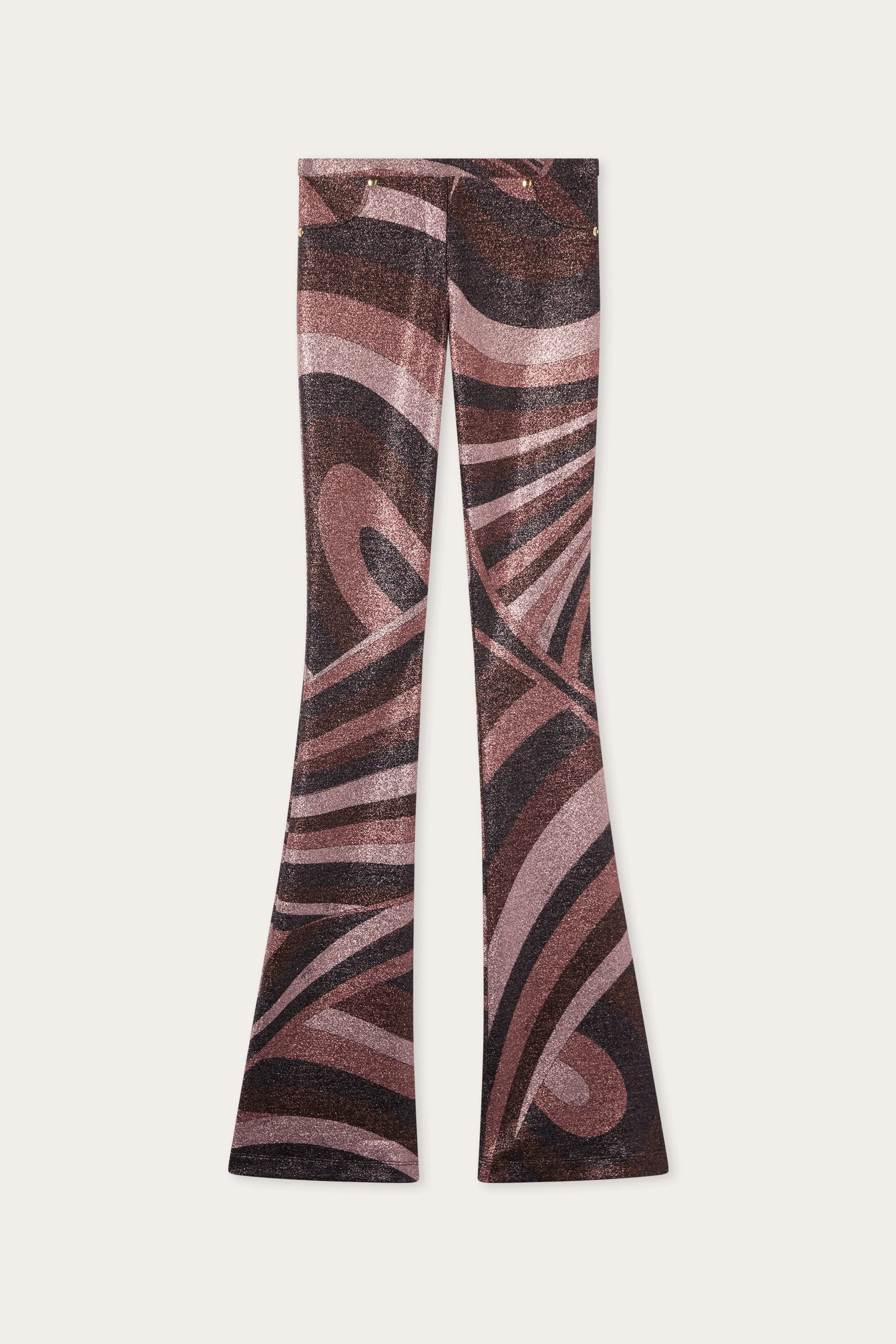 IRIDE PRINT LUREX PANTS - 1