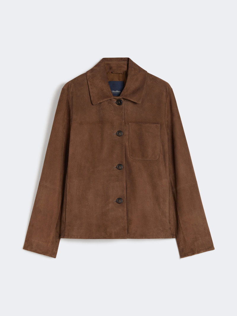 CLOE Suede shacket - DARK BROWN 1
