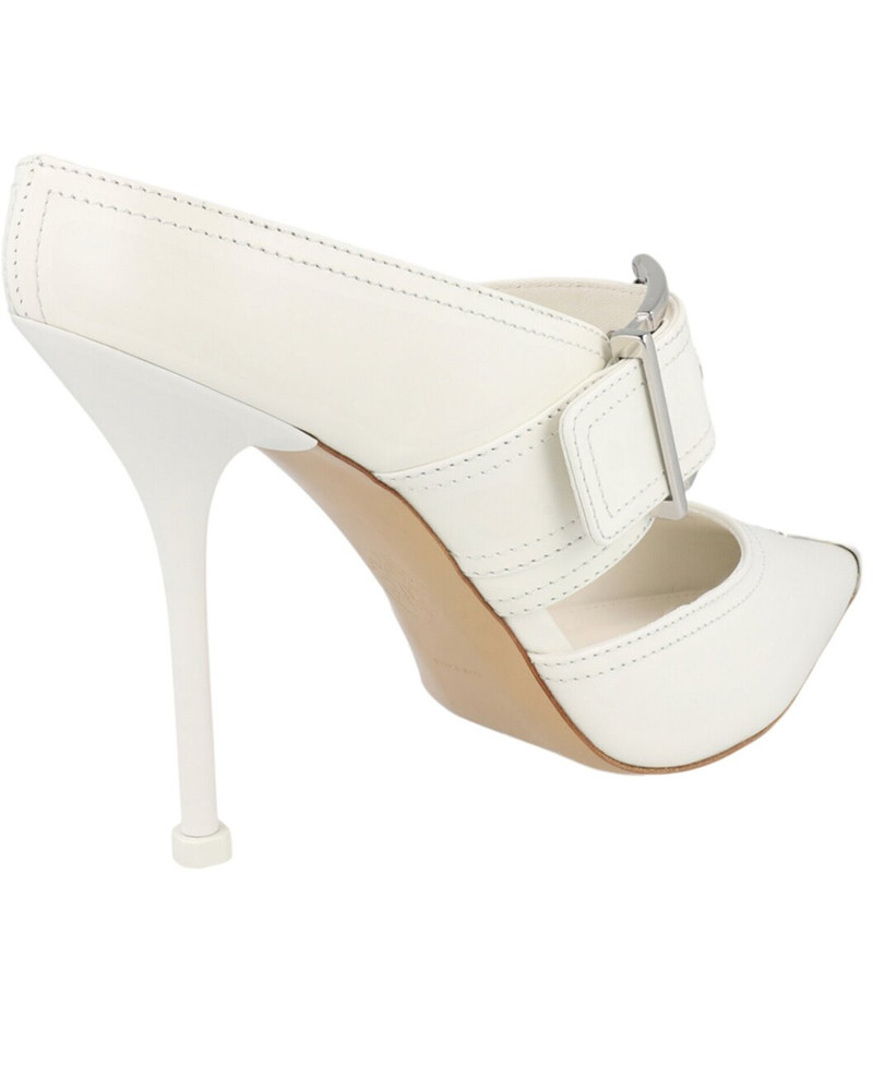 Alexander McQueen Buckle Leather Mule 3