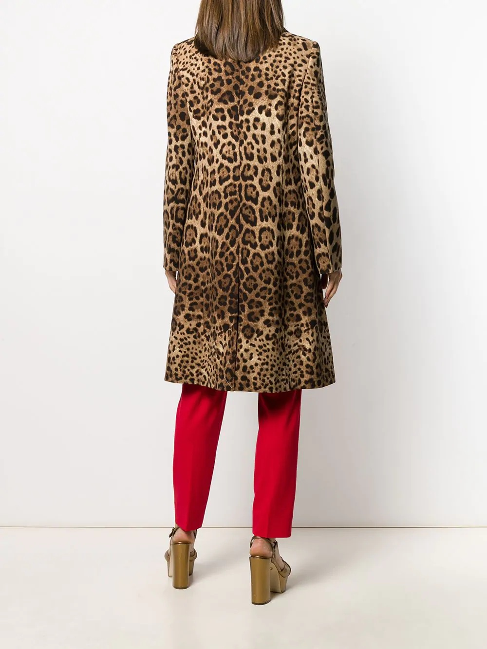 leopard print coat - 4