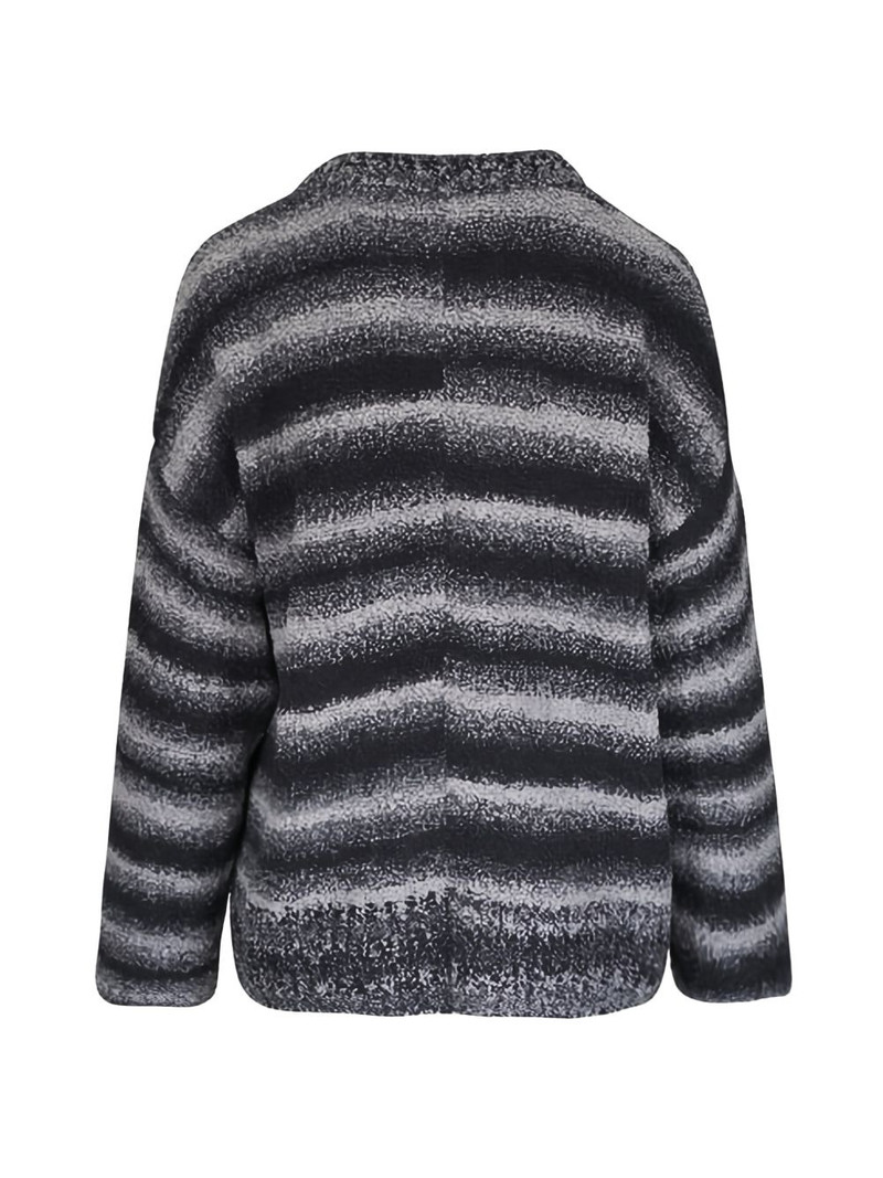 The Elder Statesman striped crew-neck sweater outlook