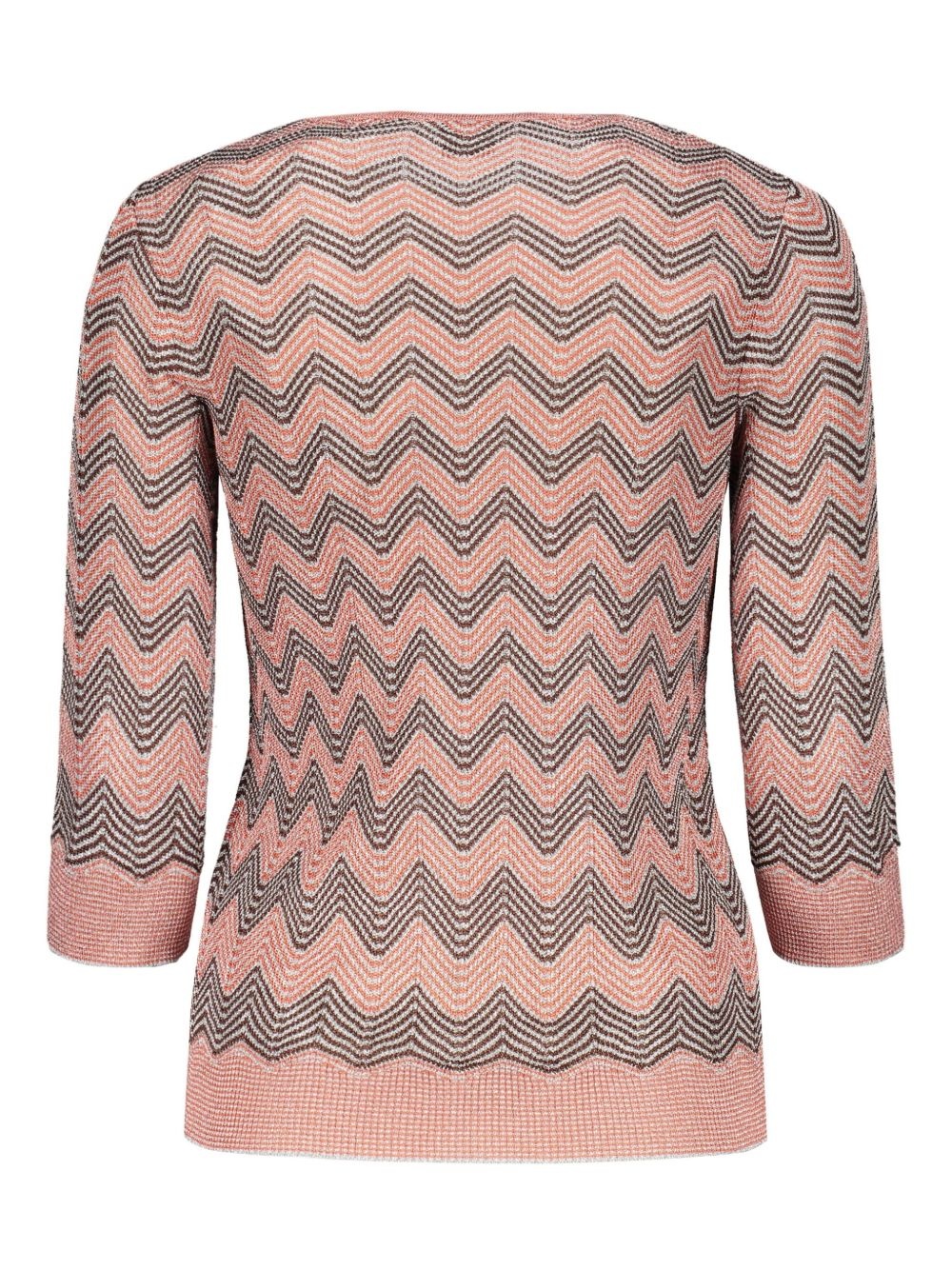 zigzag-woven top - 2