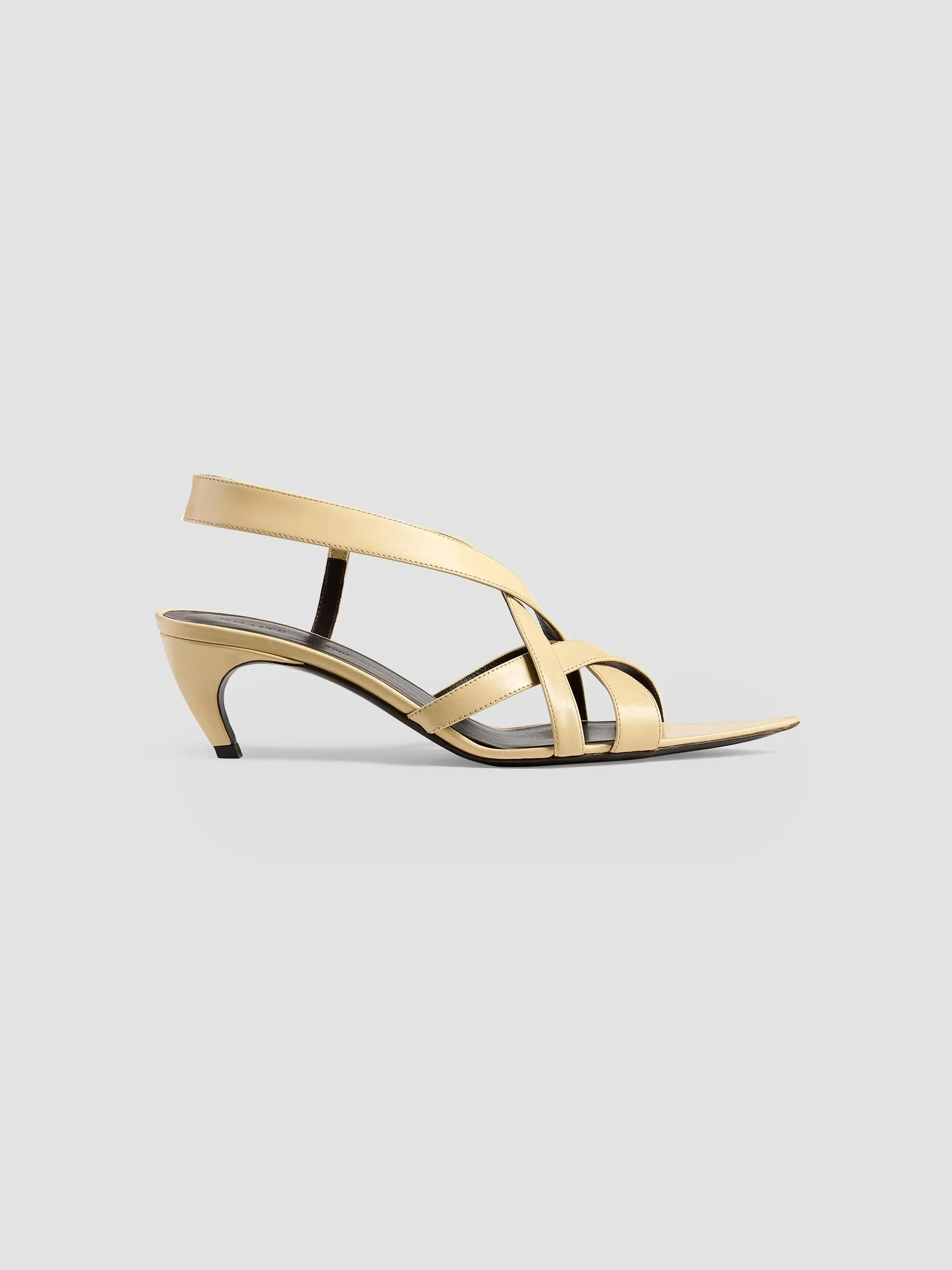 Women's Sadie 55MM Leather Sandals - Butter - 1