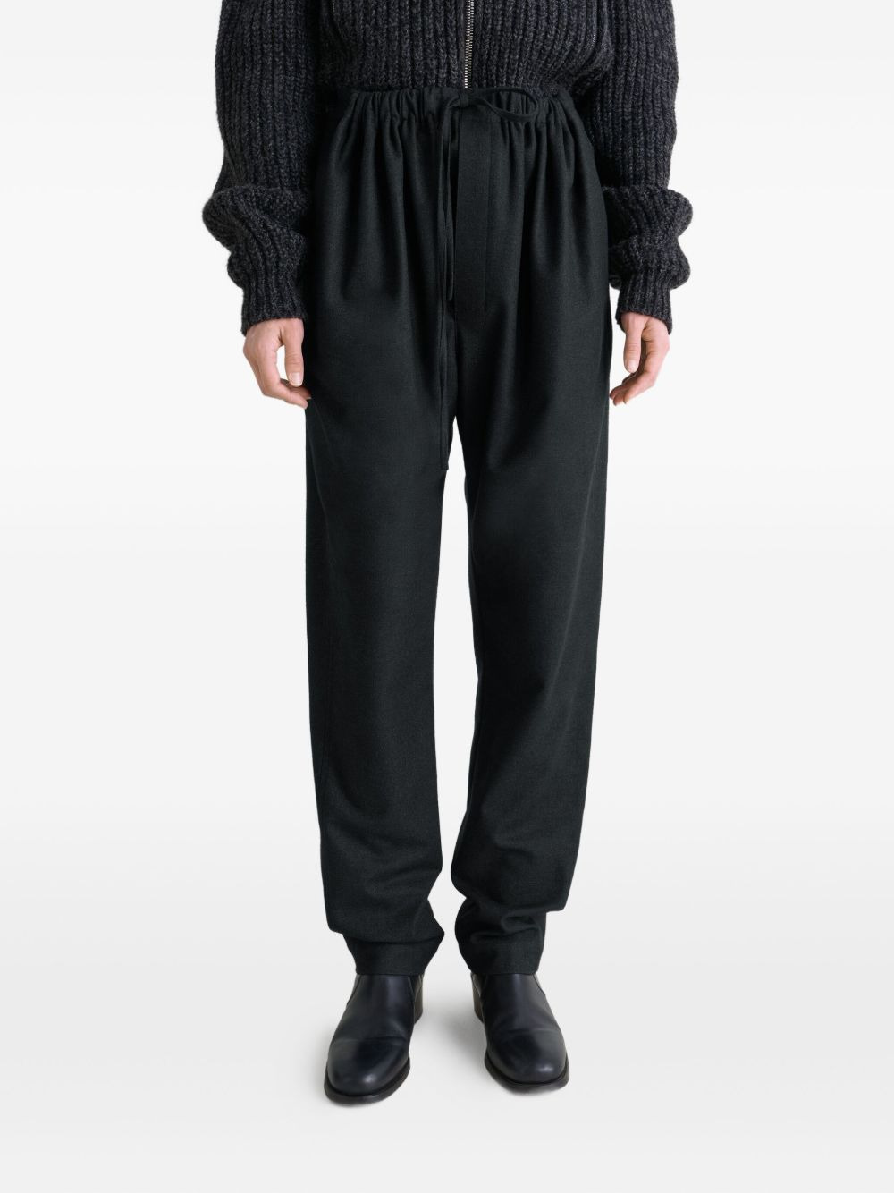 drawstring-waist trousers - 3
