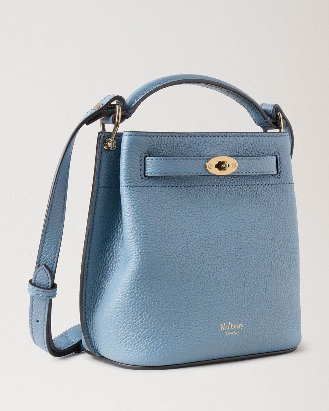 Mini Islington Bucket Brighton Blue Small Classic Grain - 4