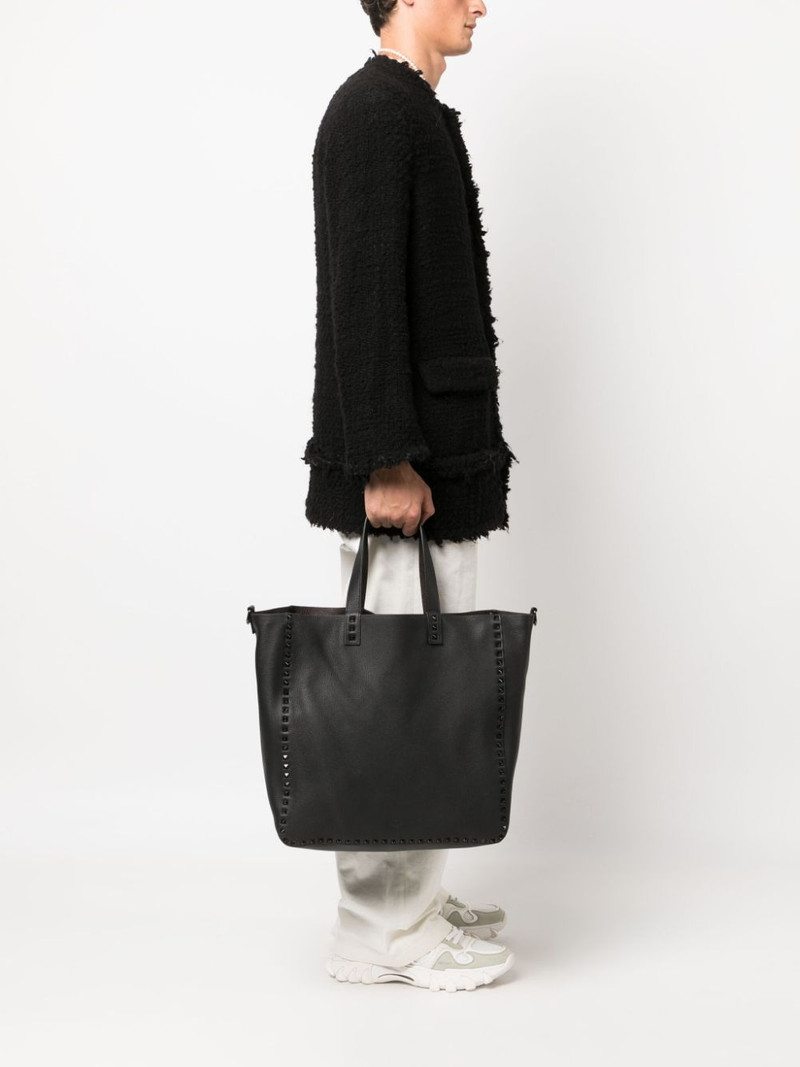 Valentino Rockstud double leather tote bag outlook