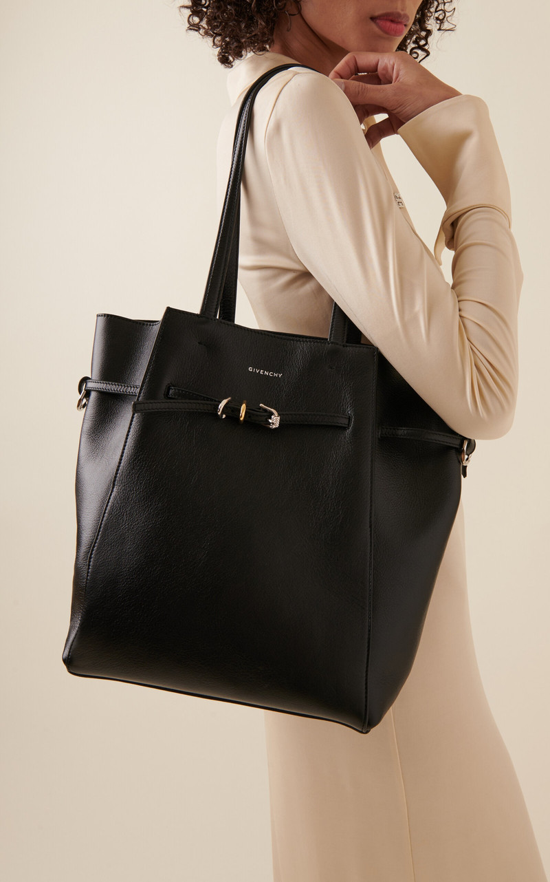 Givenchy Small Voyou North-South Leather Tote Bag black outlook
