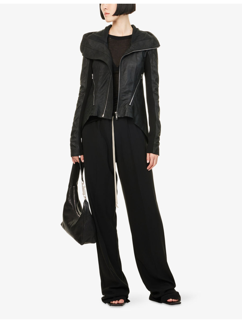 Rick Owens Dietrich Wide-Leg Woven Trousers outlook