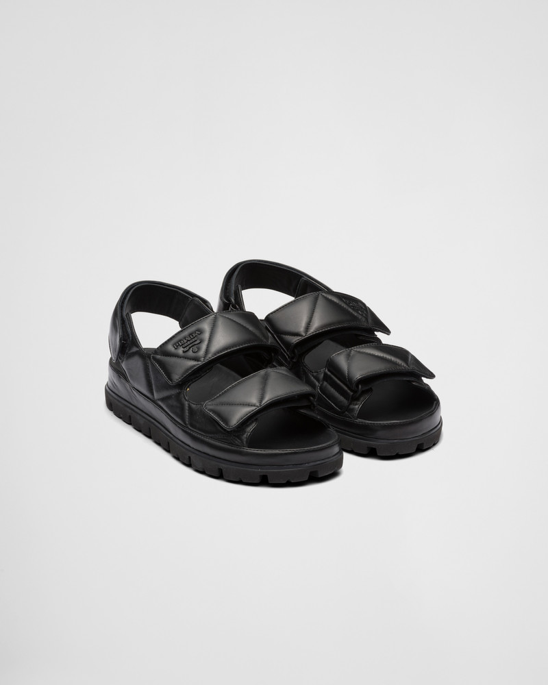 Padded nappa leather sandals 1