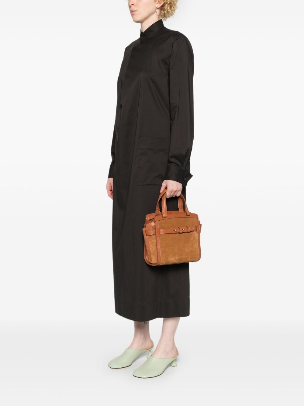 Saddle 009 suede tote bag - 2