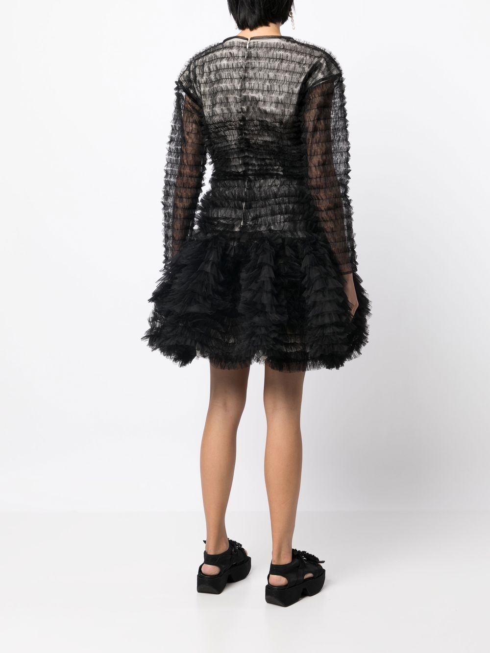 Bianca ruffled-tulle dress - 4