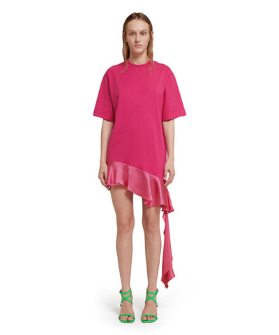 MSGM T-Shirt dress with satin insert outlook