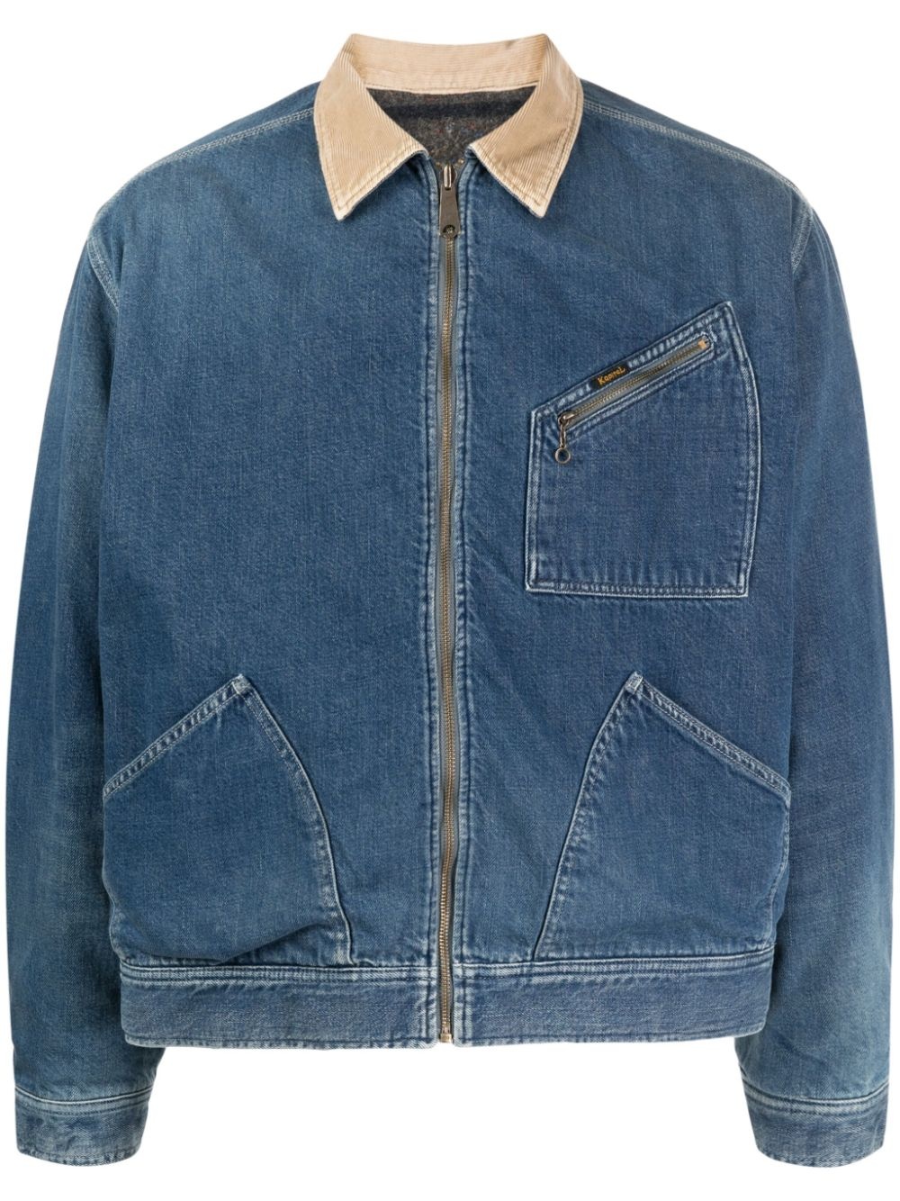 Bone reversible denim jacket - 1