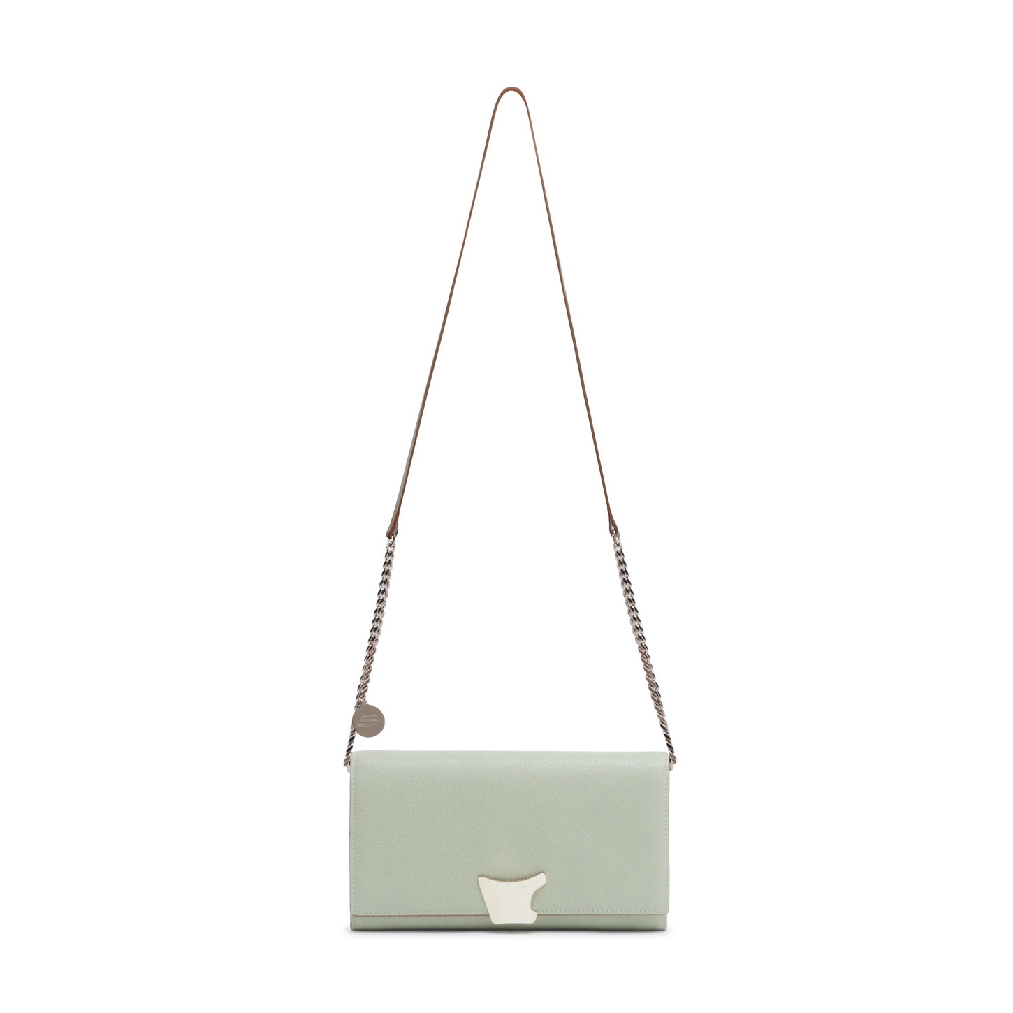 Green leather crossbody bag - 4