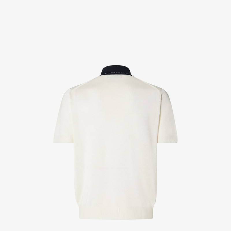 Polo shirt White viscose polo shirt 2