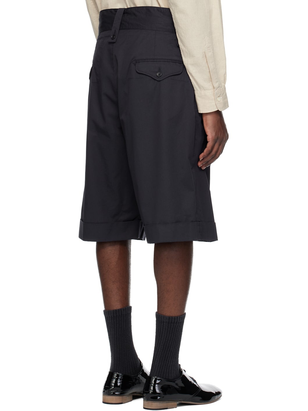 Navy Gurkha Shorts - 3