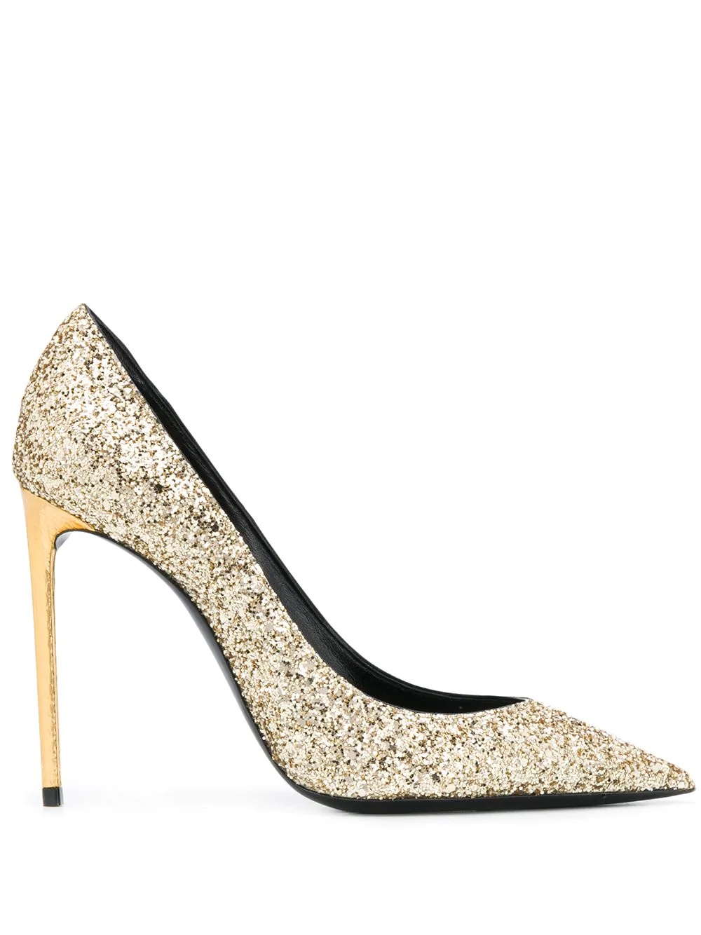 Zoe 110mm glitter-embellished pumps - 1