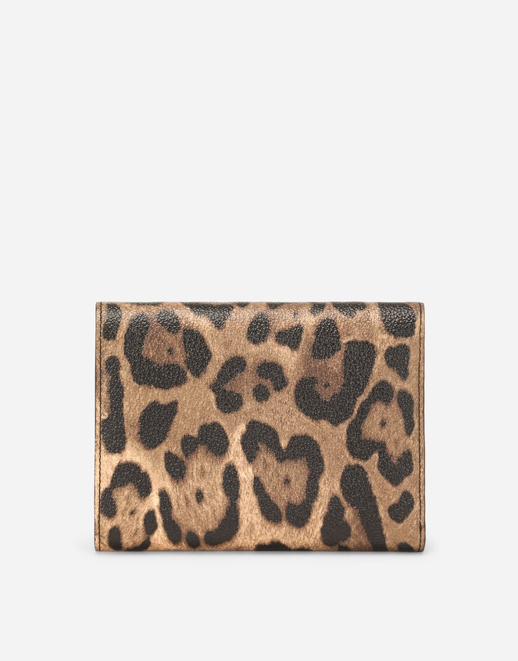 Leopard-print Crespo zip-around wallet with branded plate - 3