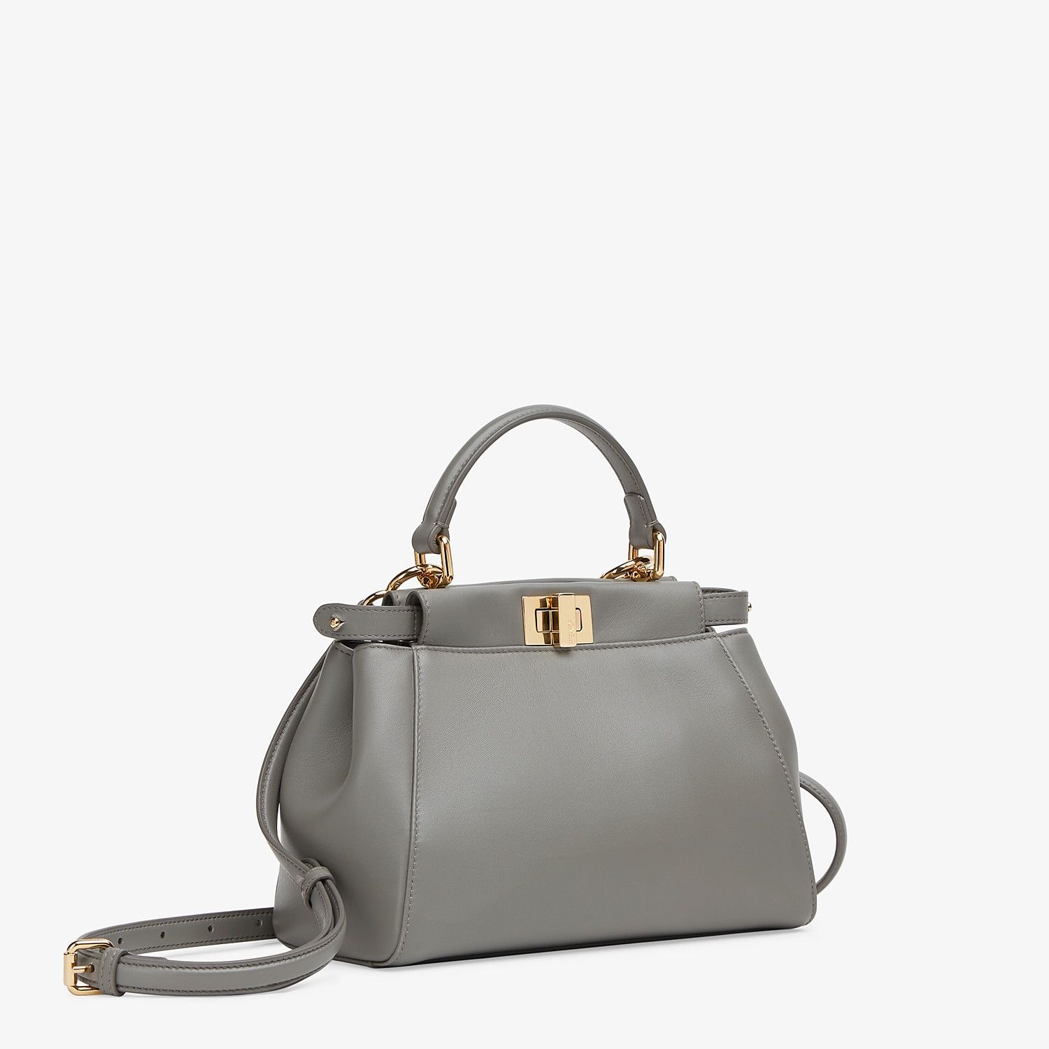 Gray nappa leather bag - 3