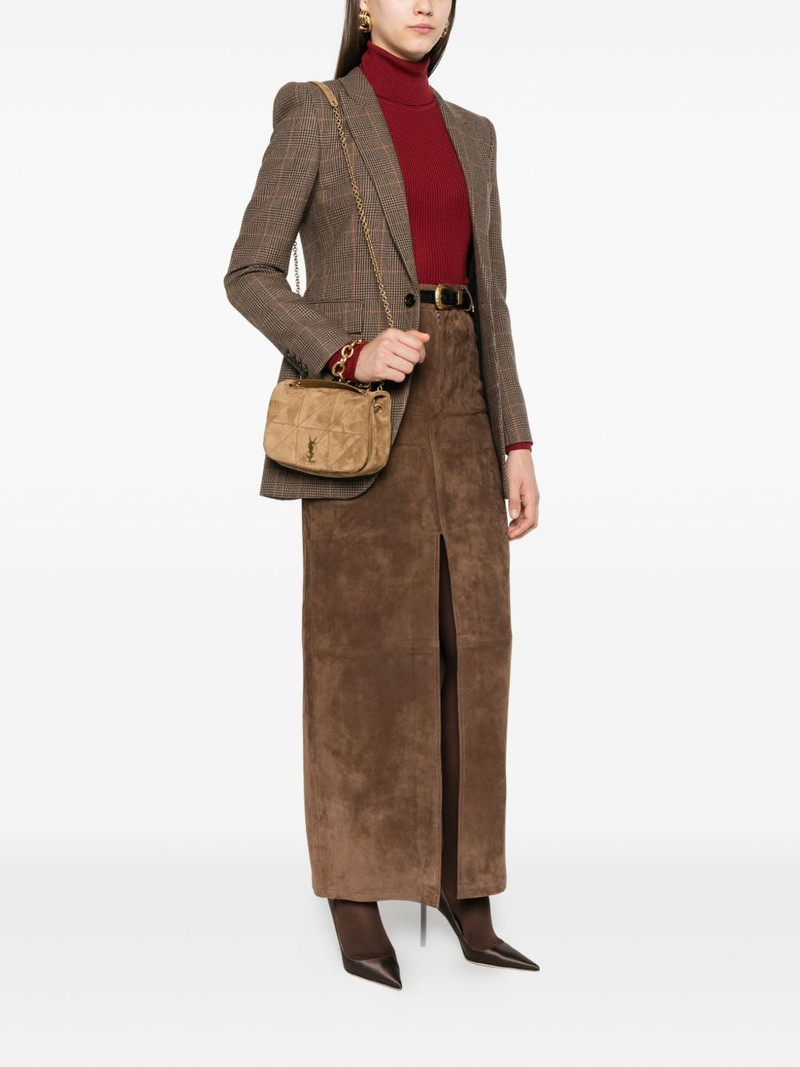 SAINT LAURENT Jamie 4.3 quilted suede shoulder bag outlook