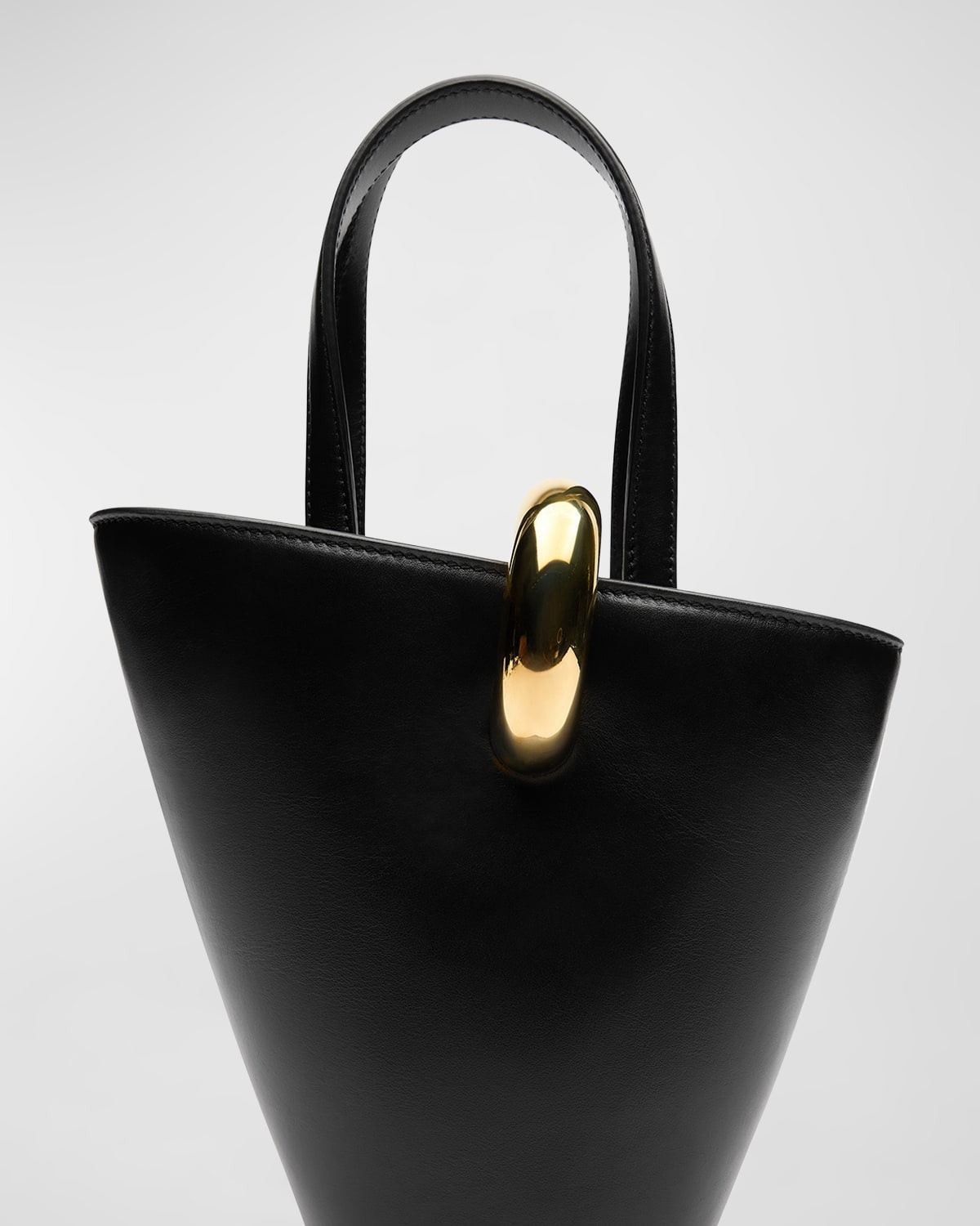 Le Petit Bambola Ring Leather Bucket Bag - 4